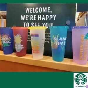 Starbucks HAWAII reusable cold cups set